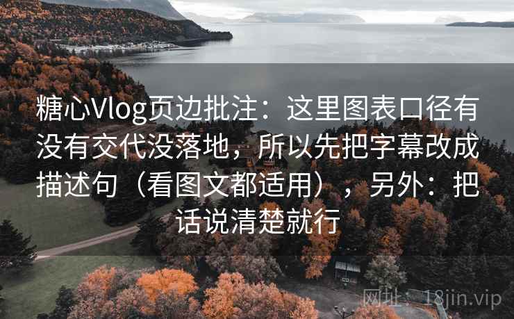 糖心Vlog页边批注：这里图表口径有没有交代没落地，所以先把字幕改成描述句（看图文都适用），另外：把话说清楚就行  第2张